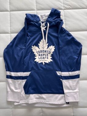 Fanatics Toronto Maple Leafs Blue and White Hoodie Sweater